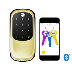 Picture of Yale Assure Keyless Electronic Digital Deadbolt - Polished Brass