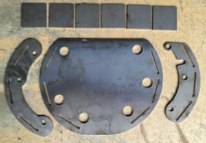 Picture of EV conversion - Nissan Leaf  front motor mounting plates